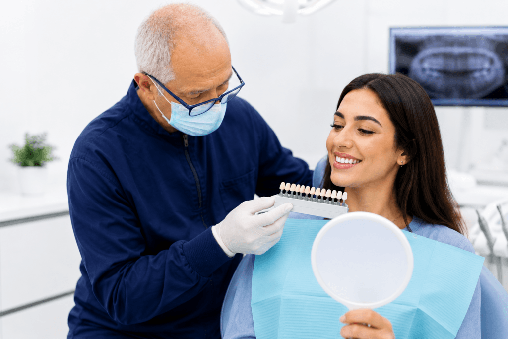Prof. Piero Cerruti consulting with a patient at Euro Arabian Dental Center in Oman